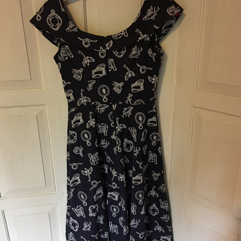 MUXXN Blue & White Nautical Dress - Picture 8 of 8